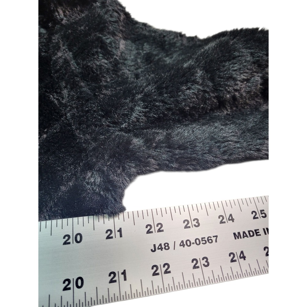 Zara Fuzzy Cropped Pullover Sweater Quilted Texture Black Medium - Picture 5 of 7